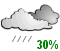 Periods of drizzle (30%)