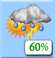 Rain, Partially cloudy