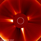Latest LASCO C2 time-lapse image of the Sun