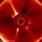 Latest LASCO C2 image of the Sun