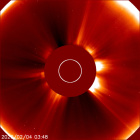 Latest LASCO C2 image of the Sun