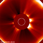 Latest LASCO C2 image of the Sun