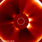 Latest LASCO C2 image of the Sun