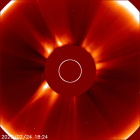 Latest LASCO C2 image of the Sun