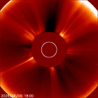 Latest LASCO C2 image of the Sun