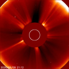 Latest LASCO C2 image of the Sun
