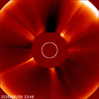 Latest LASCO C2 image of the Sun