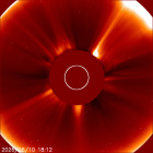 Latest LASCO C2 image of the Sun