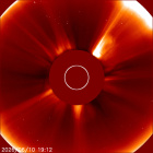 Latest LASCO C2 image of the Sun