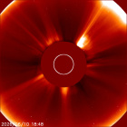 Latest LASCO C2 image of the Sun