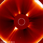Latest LASCO C2 image of the Sun