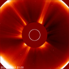 Latest LASCO C2 image of the Sun