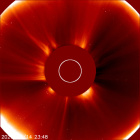 Latest LASCO C2 image of the Sun