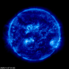 Click for time-lapse image of the sun