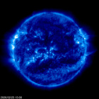 Click for time-lapse image of the sun