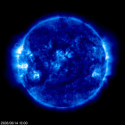 Click for time-lapse image of the sun