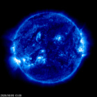Click for time-lapse image of the sun