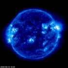 Click for time-lapse image of the sun