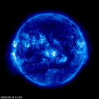 Click for time-lapse image of the sun