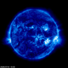 Click for time-lapse image of the sun