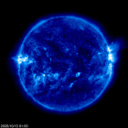 Click for time-lapse image of the sun